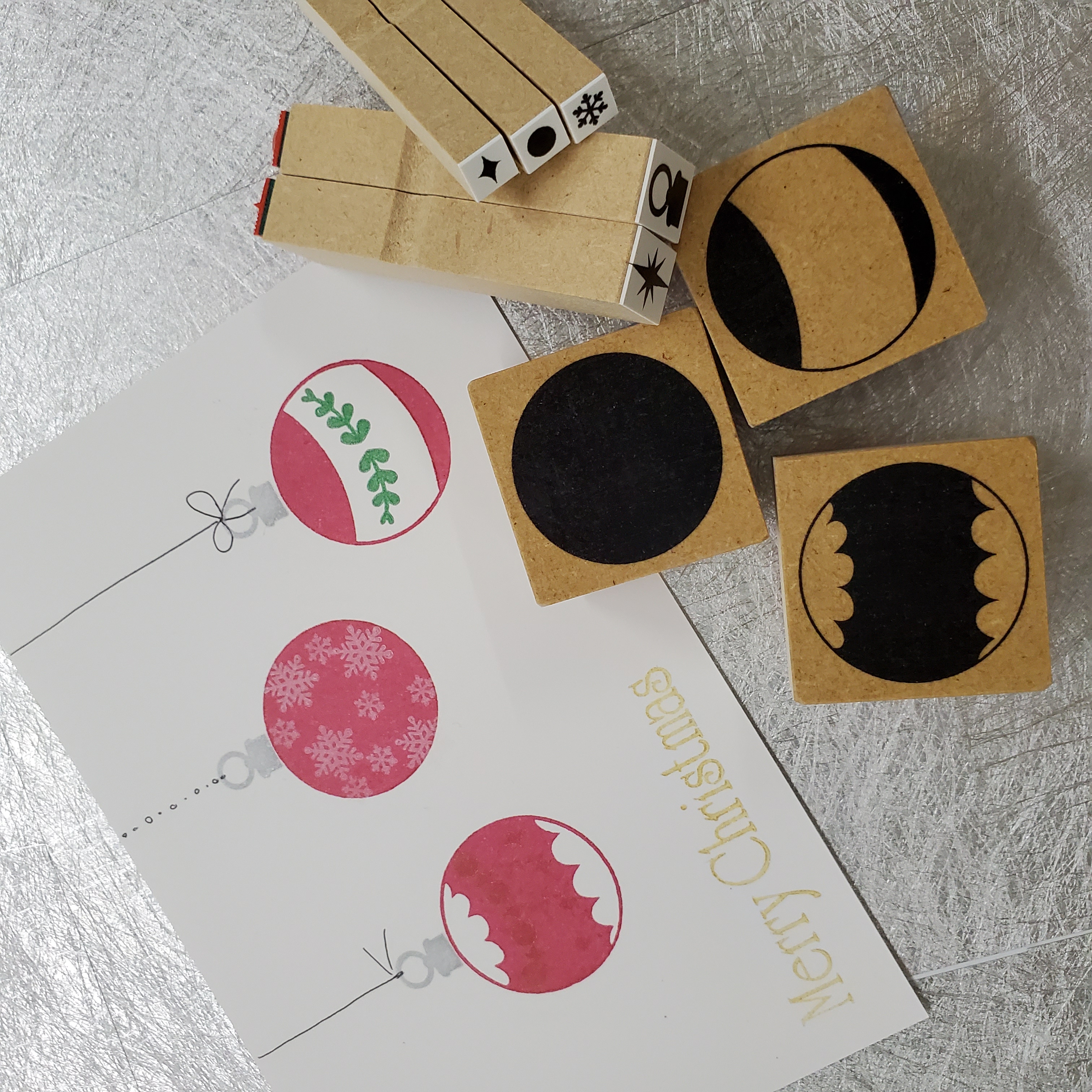 クリスマスオーナメントスタンプセット【大】