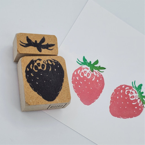 リアルな】苺のスタンプ はんこ・スタンプ hanya kissho 通販 11069919