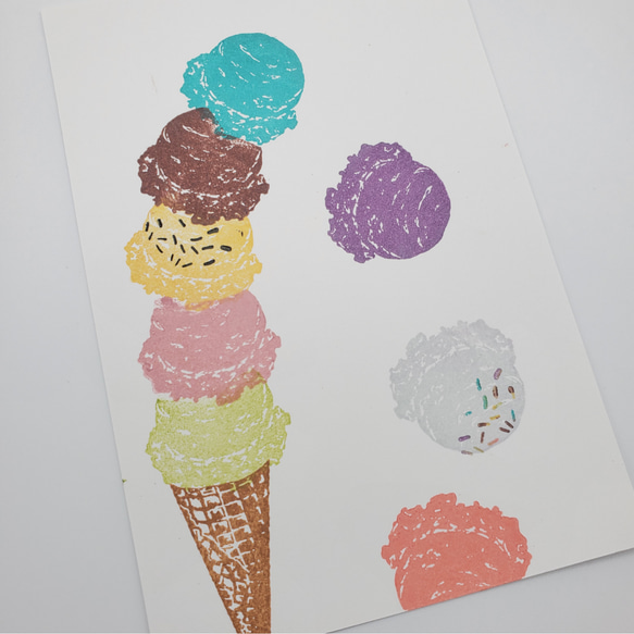 【インクのみ】アイスクリームスタンプのインク【バーサマジック2色購入】 6枚目の画像
