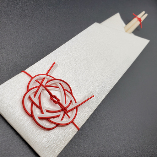 即日発送いたします！【水引】祝い箸・紅白5本セット 箸・箸置き hanya