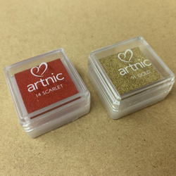 ゴールド＆朱　インクセット 1枚目の画像