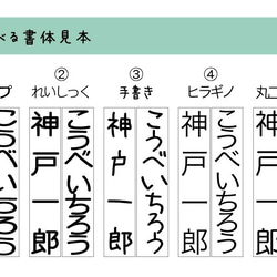 【えらべるフォント】入学におなまえはんこ　２０本フルセット（インク＆クリーナー付）【入学応援価格】 3枚目の画像