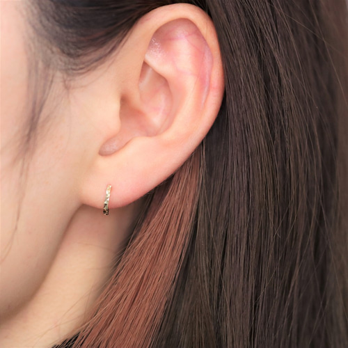 大人気商品】K10YGフープピアス ピアス（フープ） FADEN JEWELRY 通販