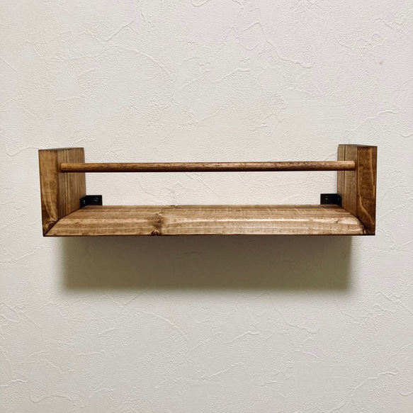 シンプルな木製タオルハンガー 6枚目の画像