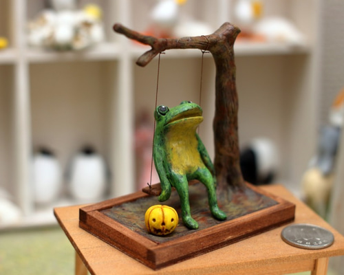 ハロウィンウツボカエル 2025ver スカルチュラ ソフビ インテリア