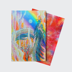 虹の龍神 色紙 イラスト レインボードラゴン 通販 12629484｜Creema