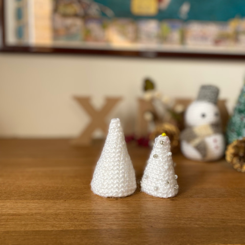 編みぐるみ雪だるまのクリスマスセット あみぐるみ ito_toiro 通販