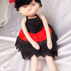 オリジナルバレリーナ　抱き人形ミクーリャ　（游玩具工房　ちよ子人形） 2枚目の画像