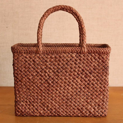 国産山葡萄バック 曲り細市松