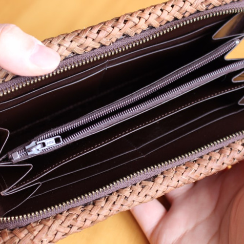 山葡萄　三つ折り財布 山葡萄三つ折り財布