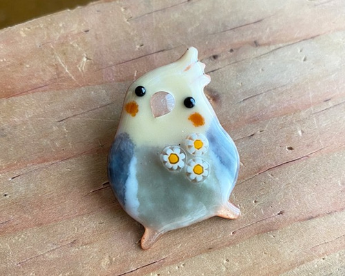 七宝アクセサリー「ベビーオカメちゃんのブローチ」（ノーマル