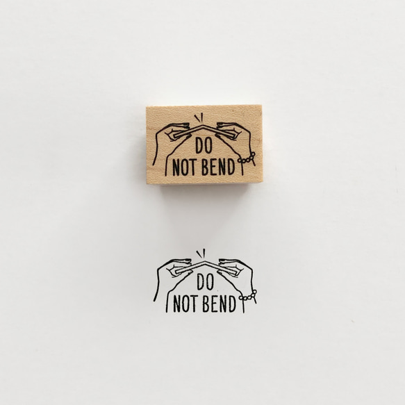 〈DO NOT BEND〉スタンプ｜折曲厳禁 1枚目の画像