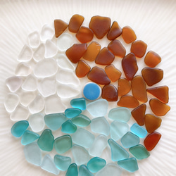 シーグラス 112 3色mix ビーチグラス ビーチガラス ガラス