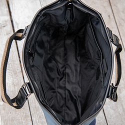 通勤通学 斜め掛けバッグ ショルダーバッグ2way シンプル A4対応 ハンドバッグ ハンドメイド  手提げバッグ 4枚目の画像