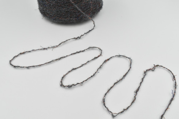 カラフルな枝糸がかわいい(グレイグリーン　緑)　秋冬　小物(40g)手編み、手芸に適した編み物が楽しくなる毛糸！　 4枚目の画像