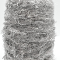 【お得！】動物の毛のような手編み糸！ファー グレイ (灰)(500g) 手芸に適した楽しい毛糸！ 2枚目の画像