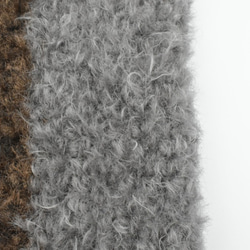 【お得！】動物の毛のような手編み糸！ファー グレイ (灰)(500g) 手芸に適した楽しい毛糸！ 8枚目の画像