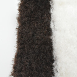 【お得！】動物の毛のような手編み糸！ファー ダークブラウン (茶)(500g) 手芸に適した楽しい毛糸！ 6枚目の画像