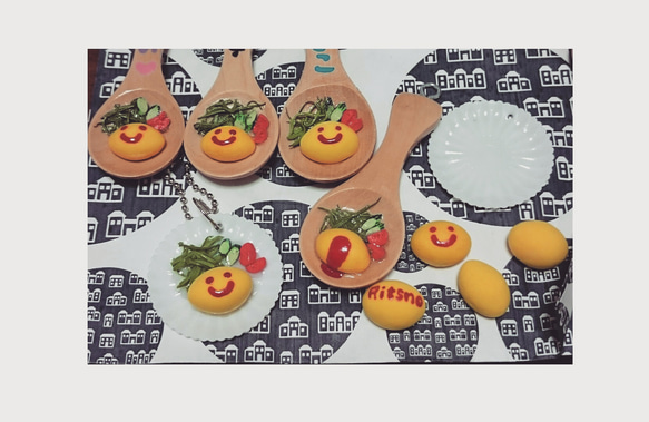 再入荷アイテム オムライスチャーム その他入園グッズ アトリエ・はる 通販 チャーム
