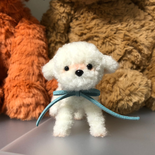 モールアート マルチーズ ビション 羊毛フェルト 犬 フェルト 羊毛