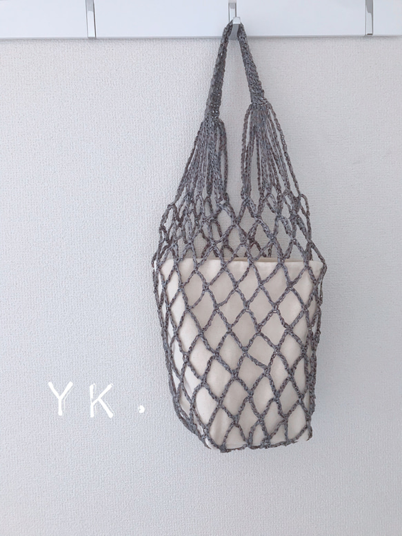 エコアンダリヤ☆ネットバッグ ハンドバッグ yk.Bonjour 通販
