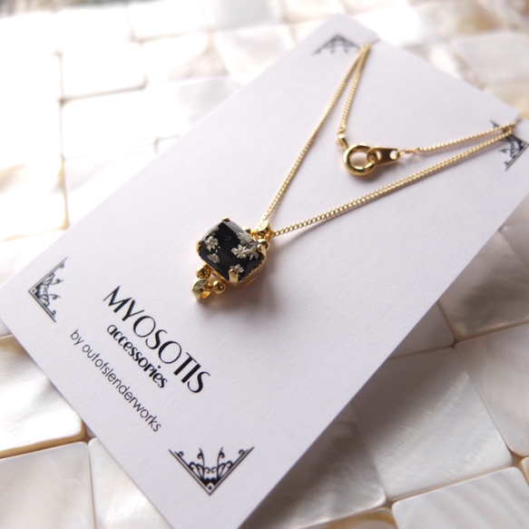 月花 tsuki-hanaネックレスMYOSOTIS accessories✵再販✵送料無料✵ 2枚目の画像