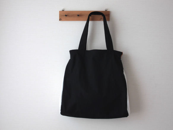 棉質Shizuku包（黑色） 第2張的照片