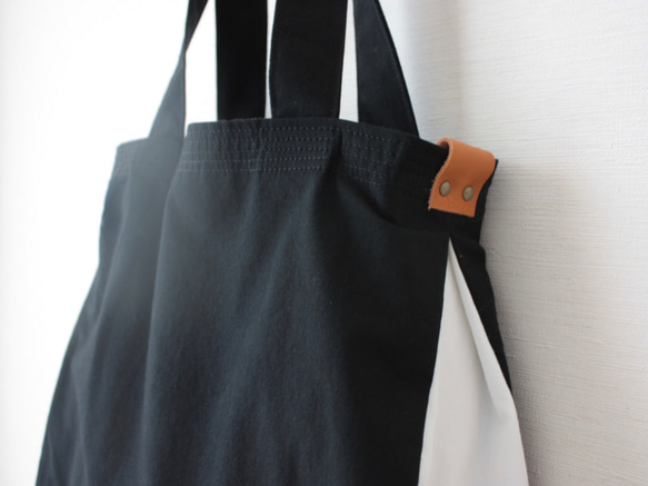 棉質Shizuku包（黑色） 第3張的照片