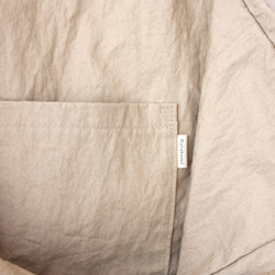 ウェザークロスの巾着バッグ（ベージュ） 4枚目の画像