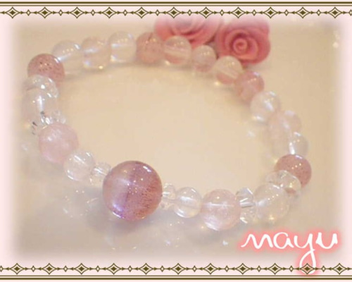 ピンククンツァイトーとストロベリークオーツたーん！ 希少ロシア産ストロベリークォーツ＆クンツァイト＆アフリカン