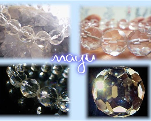 バッキーボールカット水晶ブレスレット　★オーダー専用ページ バッキーボールカット水晶ブレスレット ☆オーダー専用ページ バッキー