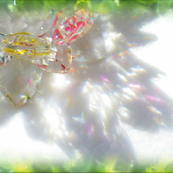 5色から選べる！！【M】七色の光の玉がお部屋に溢れる★ロータス（蓮の花）サンキャッチャー★最高品質クリスタルガラス製 6枚目の画像