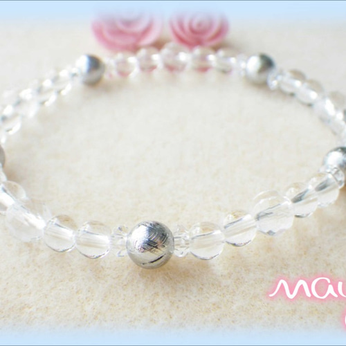 宇宙からの贈り物ギベオンブレスレット限定品鑑定書付