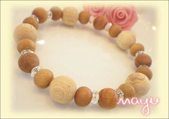 再販☆品質保証付の屋久杉＆伊勢神宮御山杉珠＆マイソール白檀☆オール