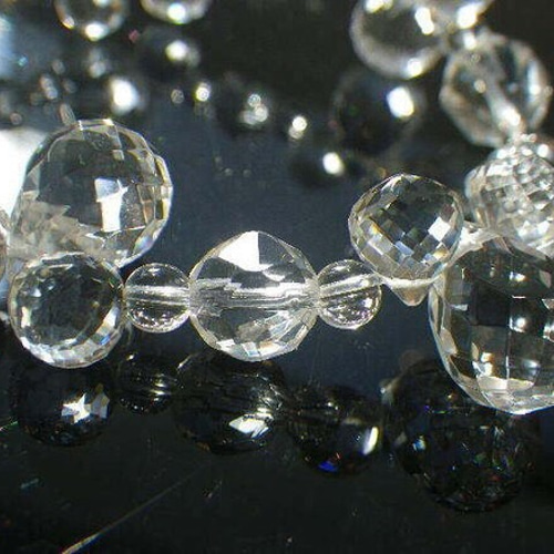 【香ページ】水晶天珠・金剛杵水晶とラベンダーフローライトのブレスレット❣️ フローライト - プレミアム天然石専門店 premium stone gallery