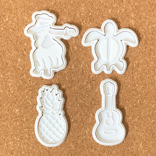 ハワイアンシリーズクッキー型12セット お菓子 アロハ 型抜き