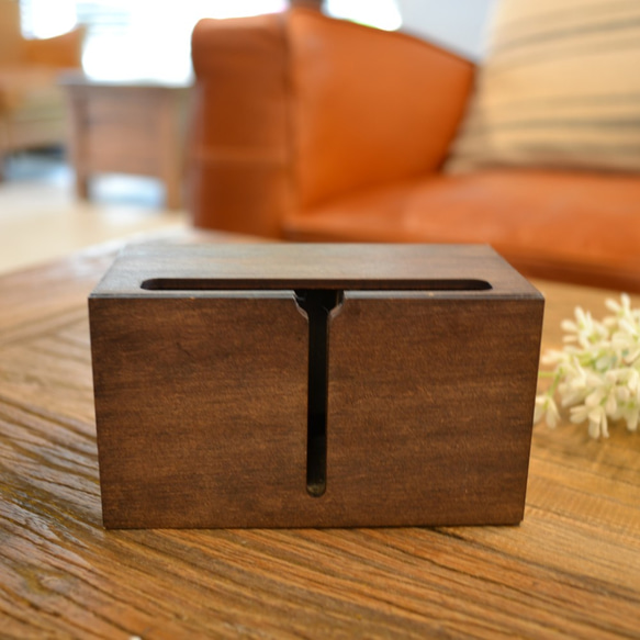 木製 アンプ デザイン スピーカー 2穴 4枚目の画像