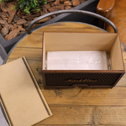 木製 マスク 収納 ボックス アンプ型 ver.2 3枚目の画像