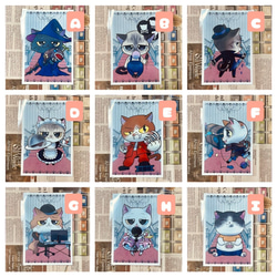 お屋敷猫　ポストカード【5枚セット】 1枚目の画像