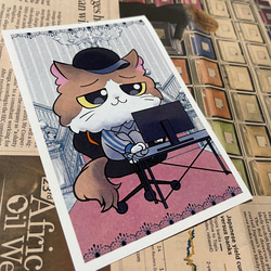 お屋敷猫　ポストカード【5枚セット】 3枚目の画像