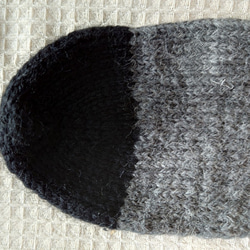 【即納】厚手ニットウール100%の手編み靴下ウールソックス 2枚目の画像