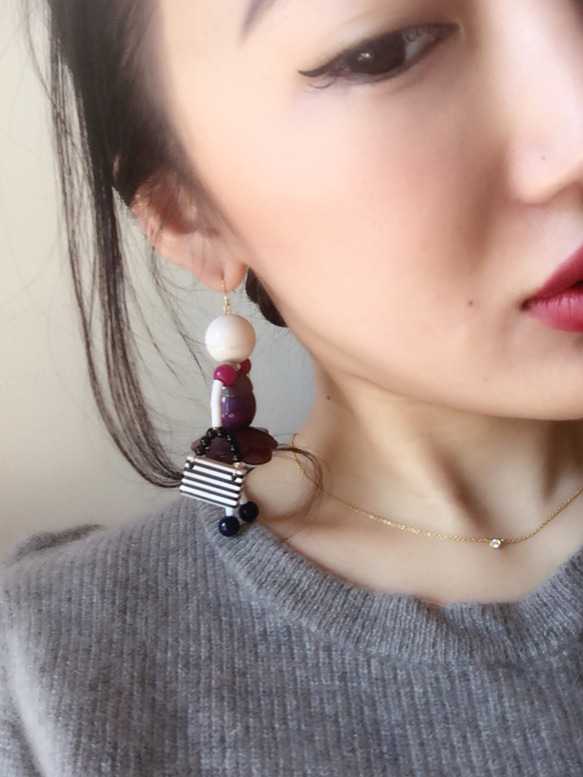 robot earrings 6枚目の画像