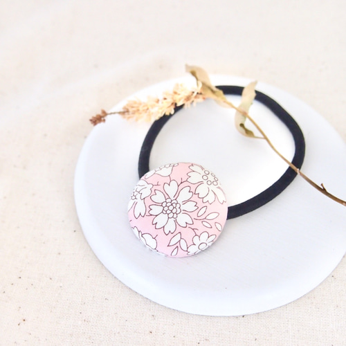 【リバティ】ヘアゴム hair tie - Liberty flower Ⅲ - ヘアゴム ベビー キッズ お揃い