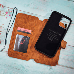 財布カード型の手帳  スマホケース手帳型  iphone12 iphone7 iphone12pro iPhoneケース 5枚目の画像