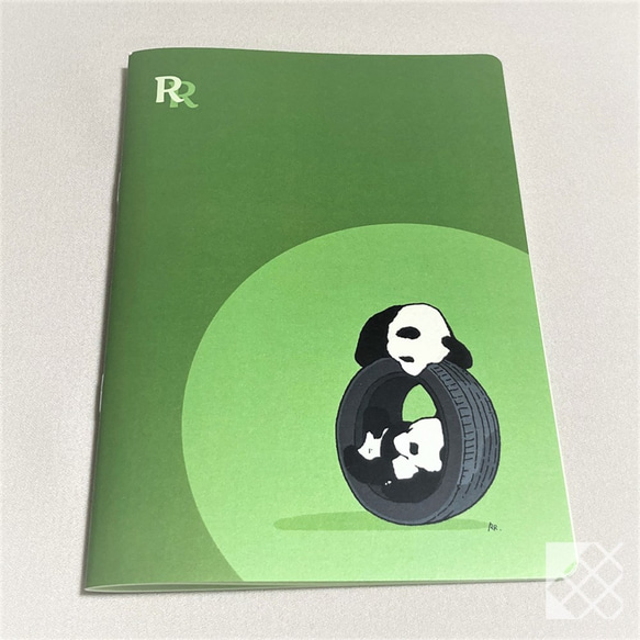 パンダのA5ノート２冊セット【RinRon】 2枚目の画像