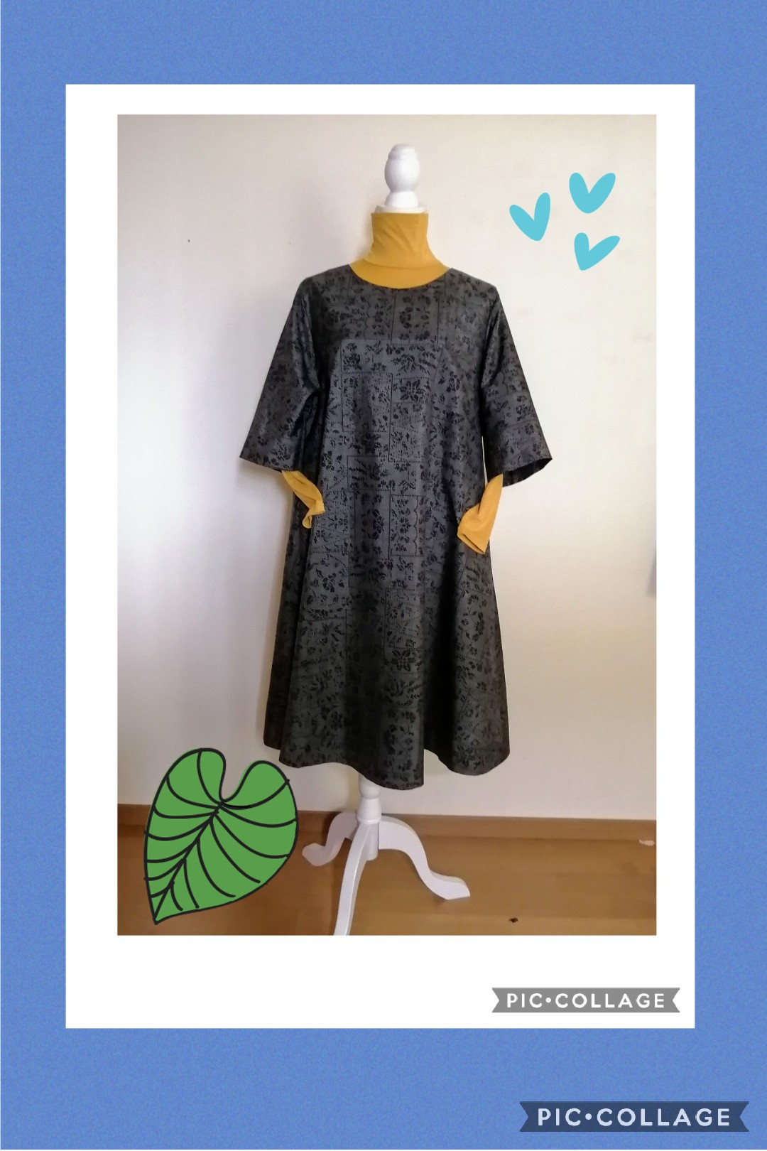 着物リメイク　ワンピース　ハンドメイド