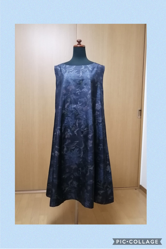 着物リメイク　ワンピース　ハンドメイド 