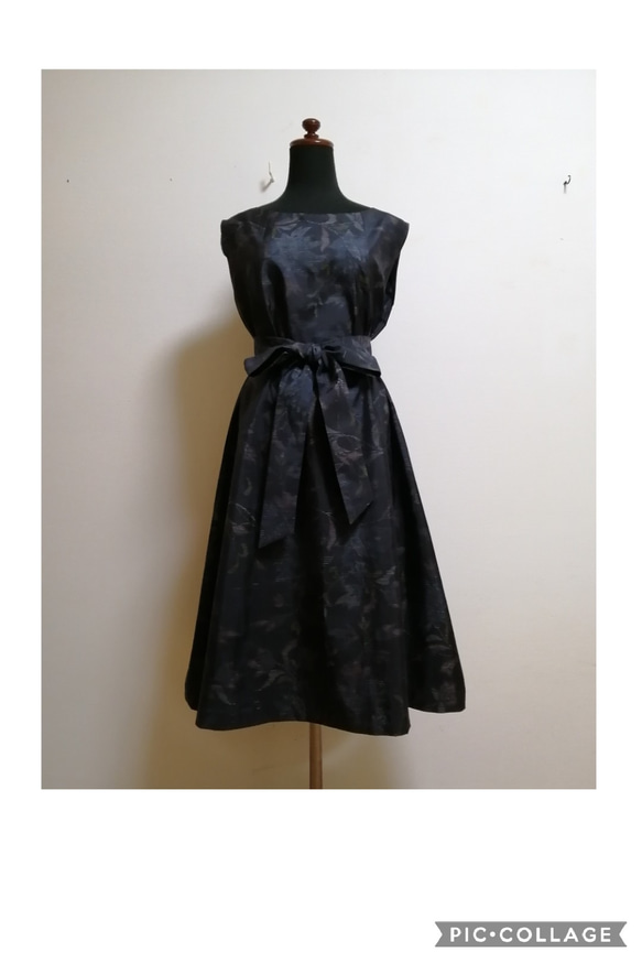 着物リメイク　ワンピース　ハンドメイド 