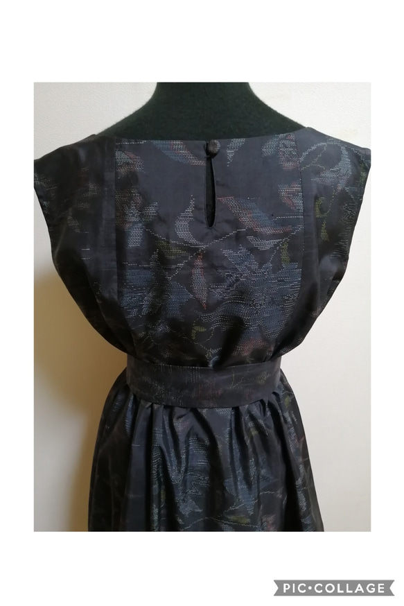 着物リメイク　ワンピース　ハンドメイド 