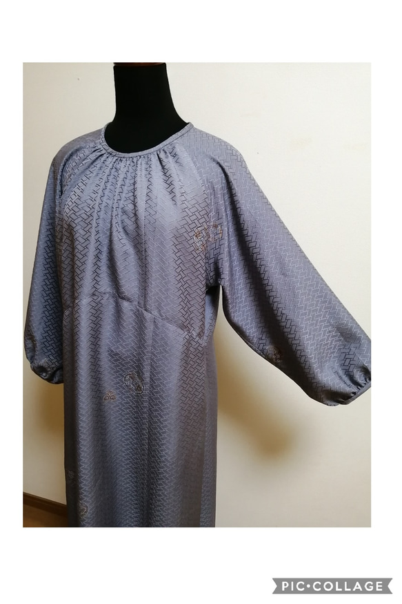 着物リメイク　ワンピース　ハンドメイド 